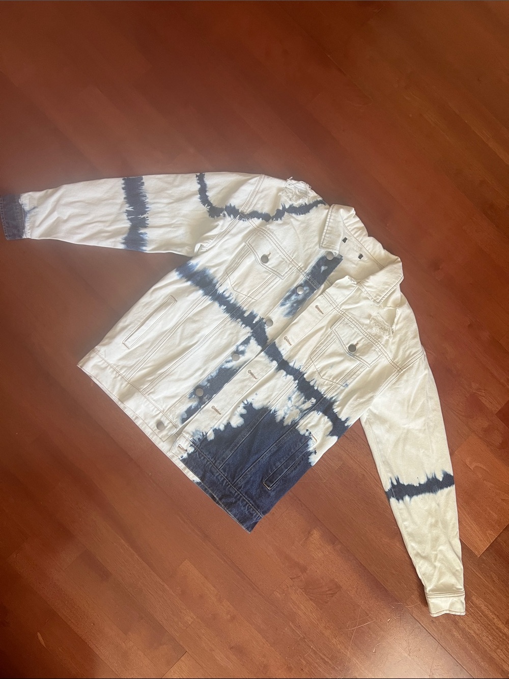 Tie-Dye Denim Jacket